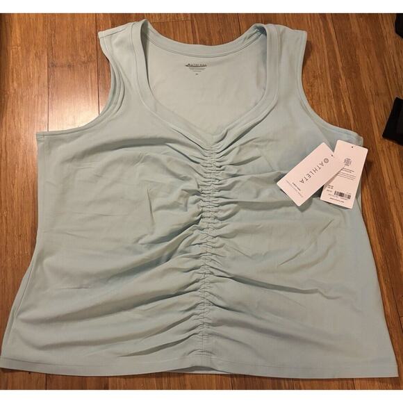 Athleta Cinch Tank NWT $59 Reef Green Size 3X Yoga Barre Pilates Workout Active - Picture 4 of 6
